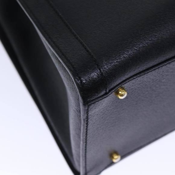 GUCCI Bamboo Hand Bag Leather Black 002 1186 0260 Auth 72838 - Picture 12 of 16